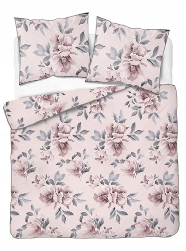 Pościel bawełniana 160x200 Perkal + 2x 70x80 Kwiaty Komplet Premium