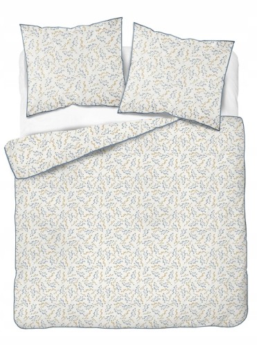 Pościel bawełniana 160x200 Perkal + 2x 70x80 Kwiaty Komplet Premium