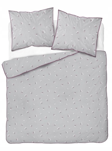 Pościel bawełniana 220x200 Perkal + 2x 70x80 Kwiaty Komplet Premium