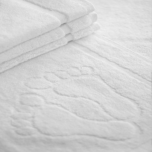Dywanik łazienkowy hotelowy 50cm x 70cm biały STOPKA