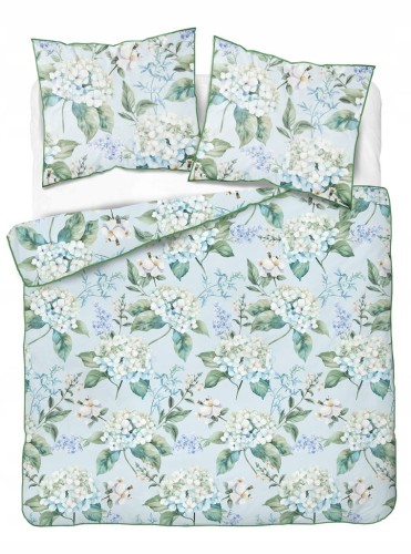 Pościel bawełniana 220x200 Perkal + 2x 70x80 Kwiaty Komplet Premium