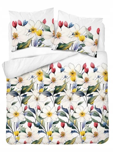 Pościel Bawełniana 160x200 + 2x70x80 Komplet 3cz 100% Bawełna