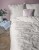 Pościel bawełniana 220x200 Perkal + 2x 70x80 Kwiaty Komplet Premium