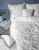 Pościel bawełniana 220x200 Perkal + 2x 70x80 Kwiaty Komplet Premium