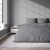 Pościel PURE CIEMNOSZARA kołdra 160cmx200cm + 2x poduszka 70cmx80cm