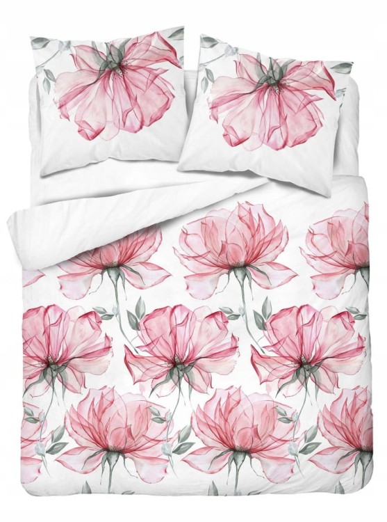 Pościel Bawełniana 160x200 + 2x70x80 Komplet 3cz 100% Bawełna