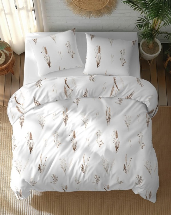 Pościel Bawełniana 160x200 + 2x70x80 Komplet 3cz 100% Bawełna