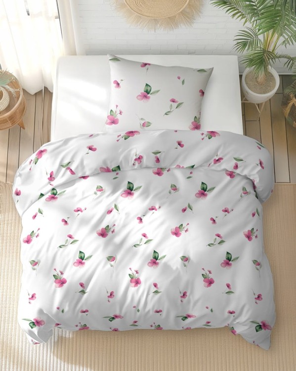 Pościel Bawełniana 220x200 + 2x70x80 Komplet 3cz 100% Bawełna