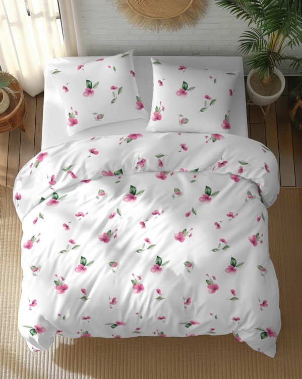 Pościel Bawełniana 220x200 + 2x70x80 Komplet 3cz 100% Bawełna