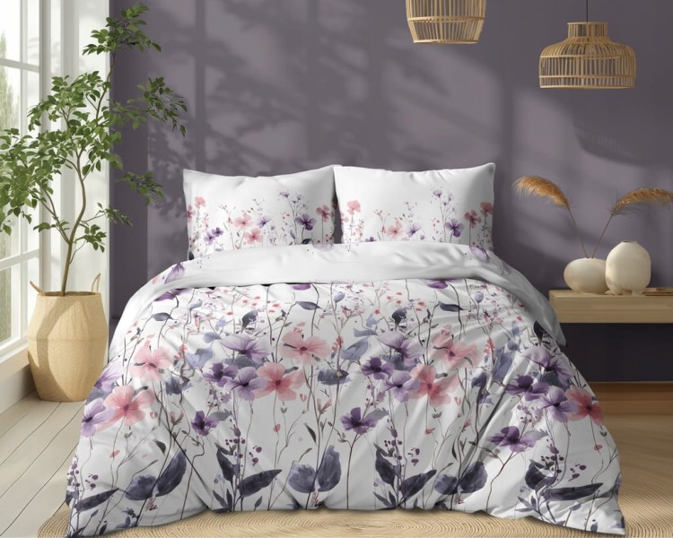 Pościel Bawełniana 220x200 + 2x70x80 Komplet 3cz 100% Bawełna