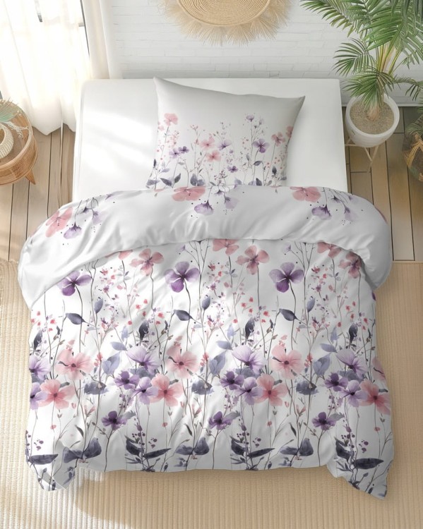 Pościel Bawełniana 220x200 + 2x70x80 Komplet 3cz 100% Bawełna