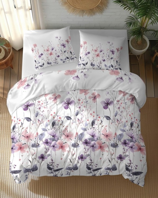 Pościel Bawełniana 220x200 + 2x70x80 Komplet 3cz 100% Bawełna