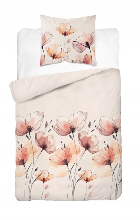 Pościel satynowa bawełna PREMIUM 140x200 + poszewka 70x80