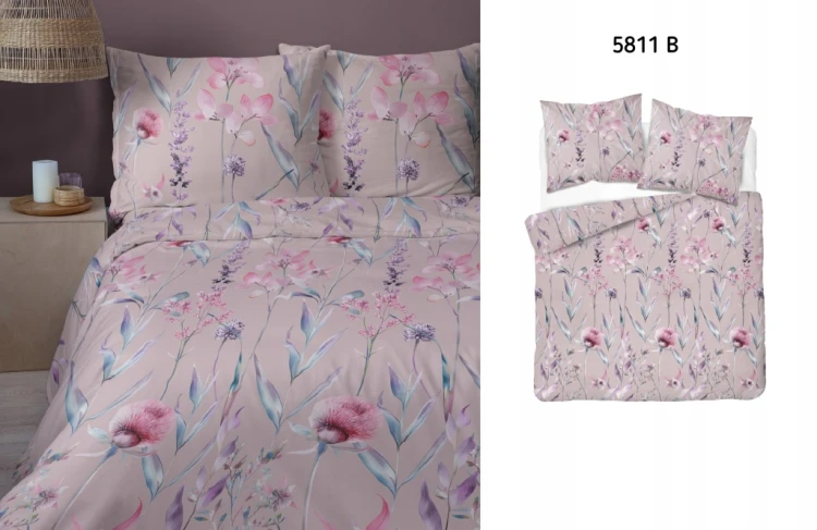 Pościel satynowa bawełna PREMIUM 140x200 + poszewka 70x80
