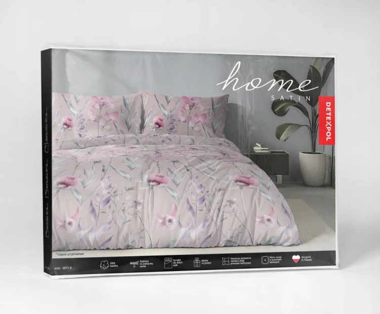 Pościel satynowa bawełna PREMIUM 140x200 + poszewka 70x80