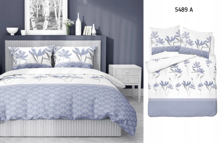 Pościel satynowa bawełna PREMIUM 140x200 + poszewka 70x80