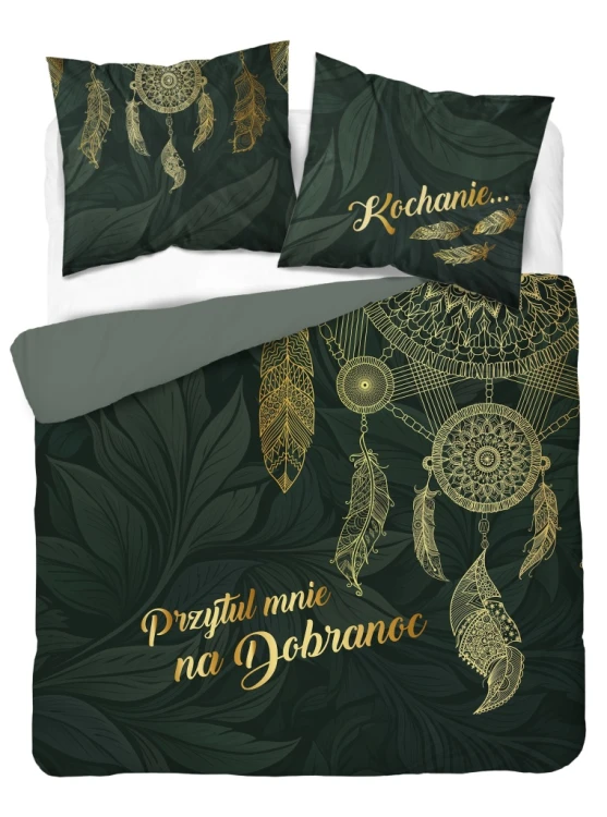Pościel bawełniana 160x200 + 2x 70x80 komplet Przytul mnie na dobranoc
