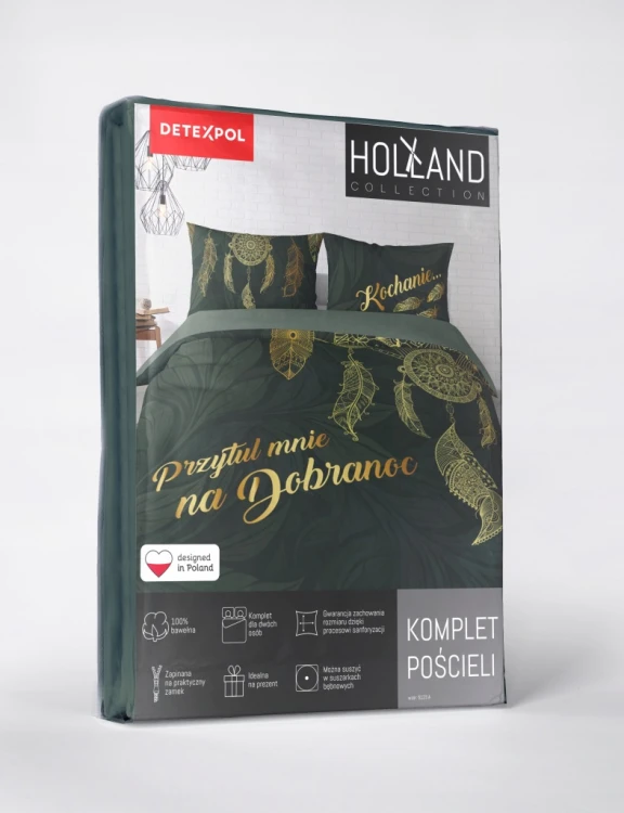 Pościel bawełniana 160x200 + 2x 70x80 komplet Przytul mnie na dobranoc
