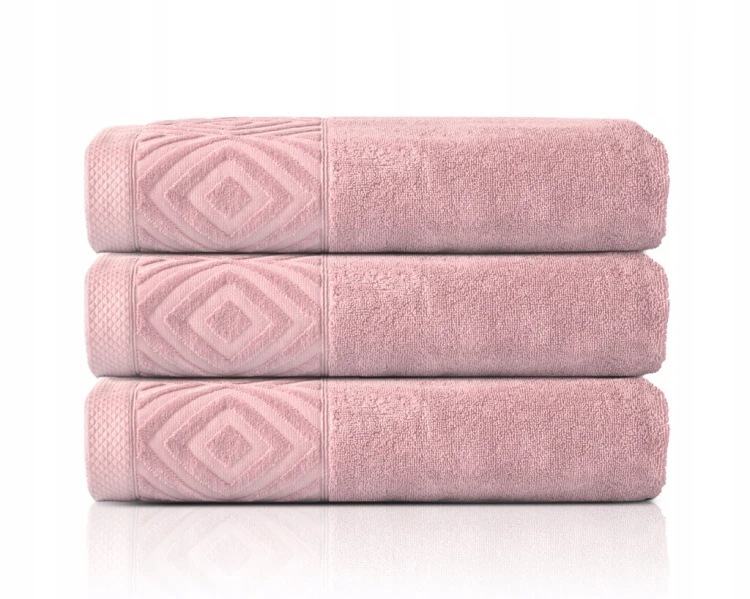 Ręcznik Kąpielowy PAULA 100x150 cm|100% Bawełna |550 g/m² |Różowy