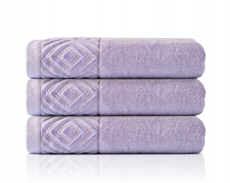 Ręcznik Kąpielowy PAULA 70x140 cm | 100% Bawełna | 550 g/m² | kolor Lila