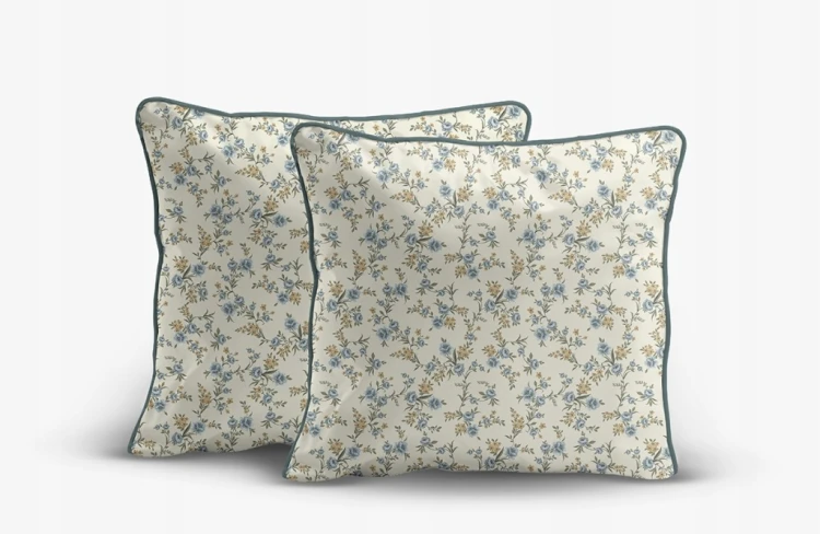 Pościel bawełniana 220x200 Perkal + 2x 70x80 Kwiaty Komplet Premium