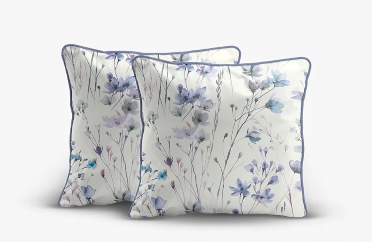 Pościel bawełniana 160x200 Perkal + 2x 70x80 Kwiaty Komplet Premium