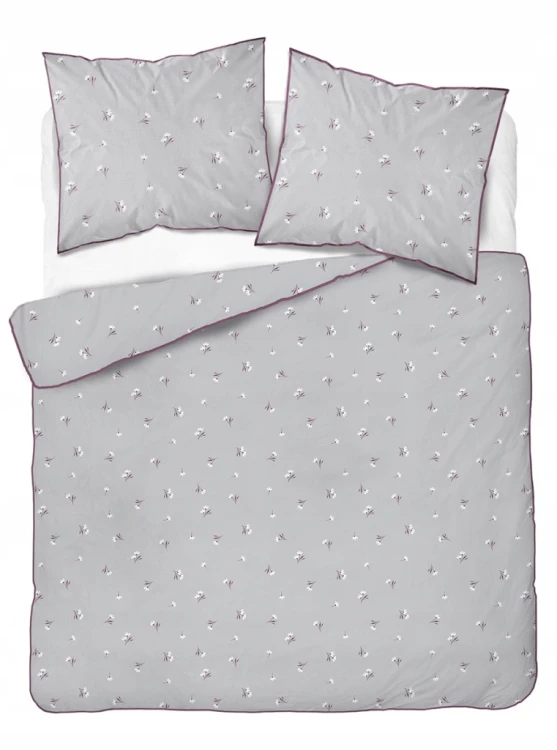 Pościel bawełniana 220x200 Perkal + 2x 70x80 Kwiaty Komplet Premium