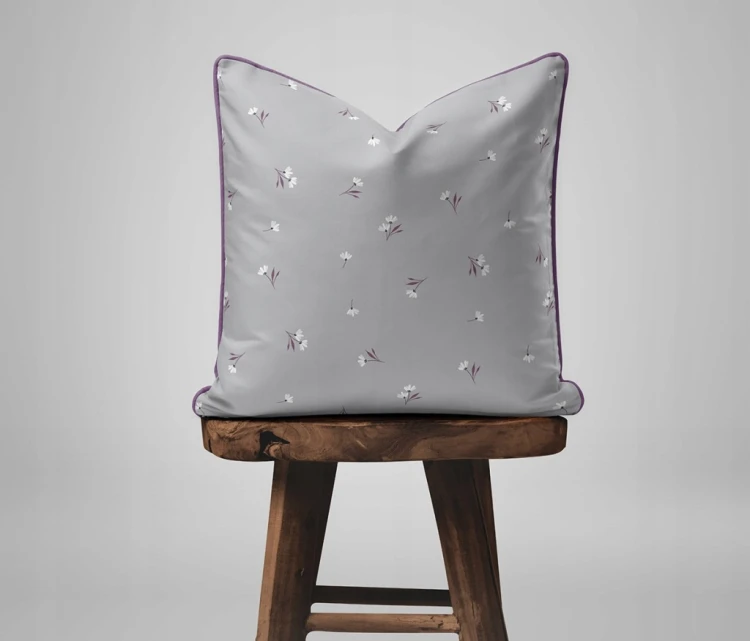 Pościel bawełniana 220x200 Perkal + 2x 70x80 Kwiaty Komplet Premium