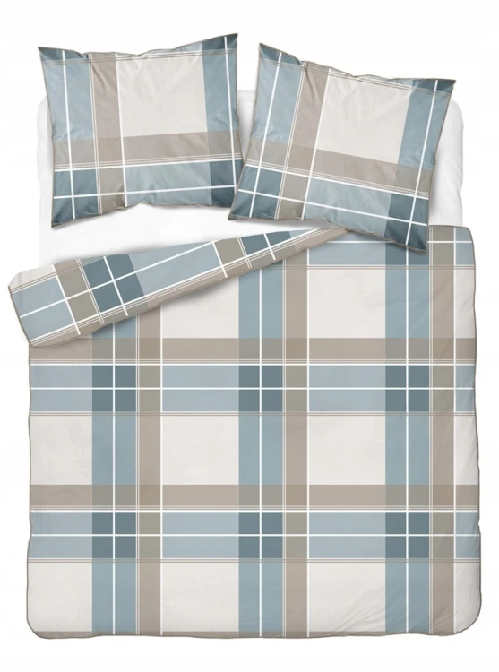 Pościel bawełniana 220x200 Perkal + 2x 70x80 Kwiaty Komplet Premium