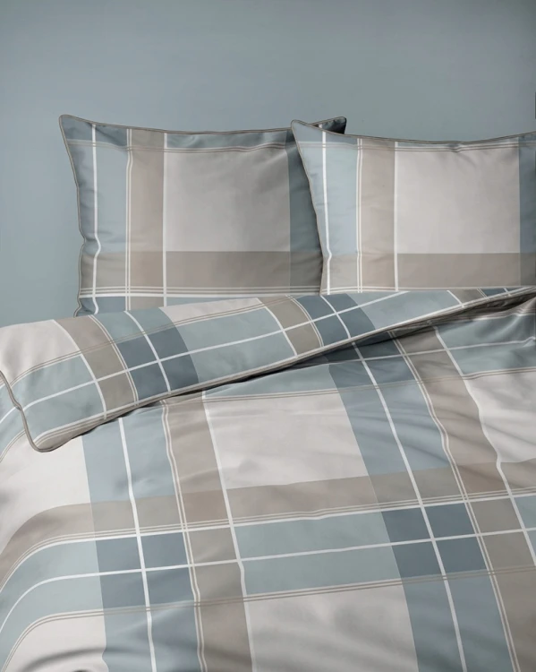 Pościel bawełniana 220x200 Perkal + 2x 70x80 Kwiaty Komplet Premium