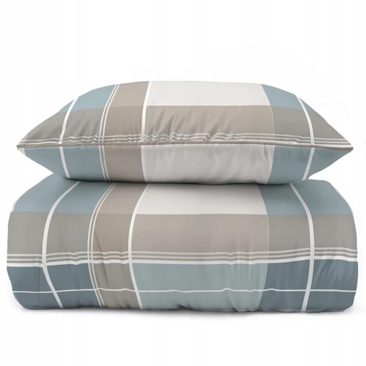 Pościel bawełniana 220x200 Perkal + 2x 70x80 Kwiaty Komplet Premium
