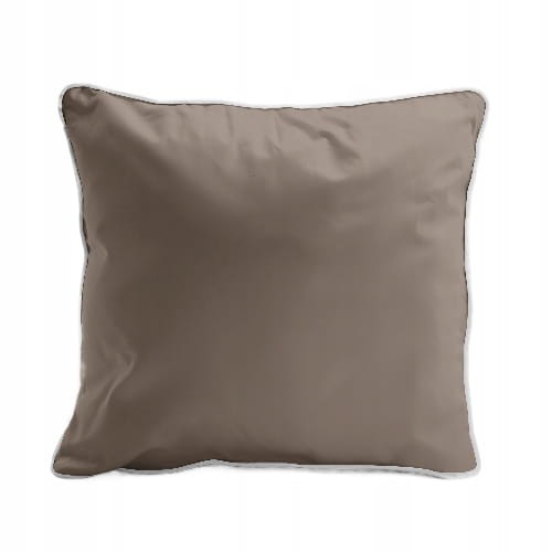 Poszewka bawełniana, MAKOSATYNA, gładka 40 x 40cm TAUPE