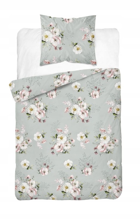 Pościel BAWEŁNA SATYNOWA,kołdra220cm x 200cm +2xpoduszka 70cm x 80cm KWIATY