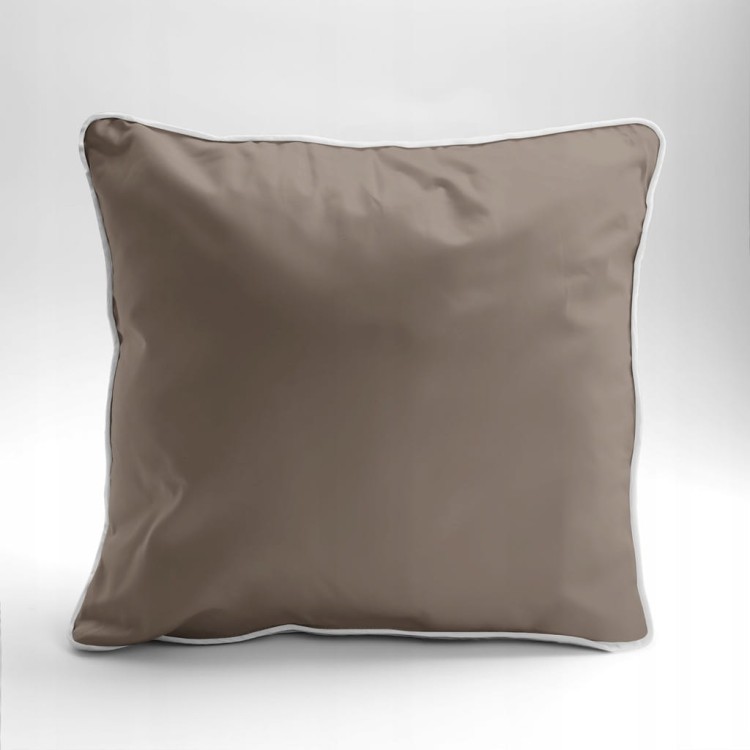 Pościel GŁADKA MAKOSATYNA kołdra 220cmx200cm + 2xpoduszka 70cmx80cm TAUPE