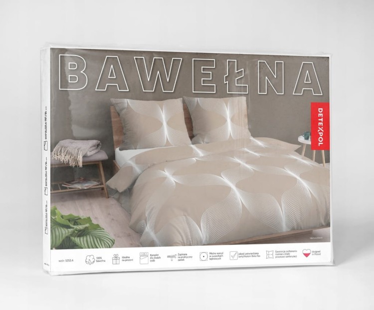 Pościel BAWEŁNA, kołdra 220cm x 200cm + 2x poduszka 70cm x 80cm KWIATY