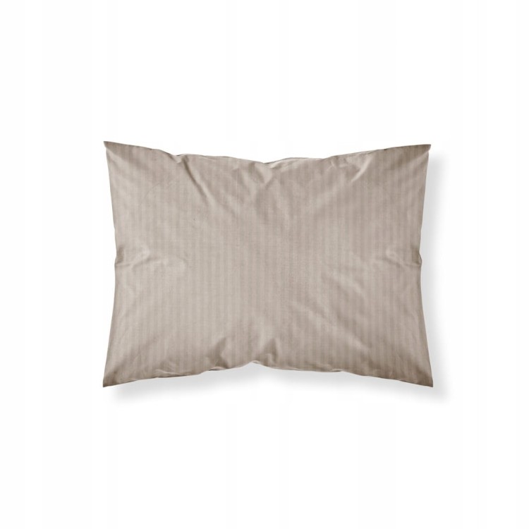 Pościel GŁADKA ADAMASZEK kołdra 140cmx200cm+1x poduszka 70cmx80cm TAUPE