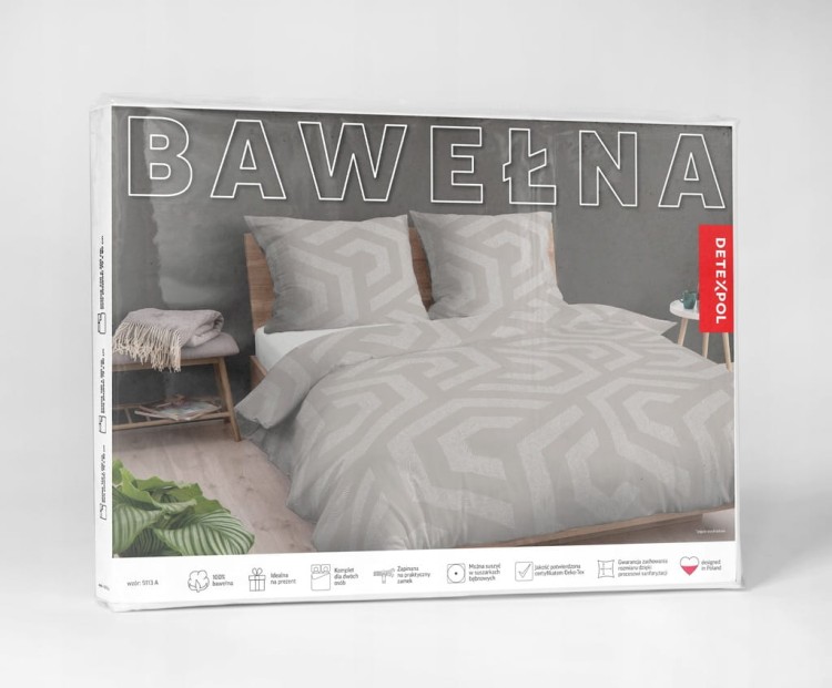 Pościel BAWEŁNA, kołdra 140cm x 200cm + 1x poduszka 70cm x 80cm