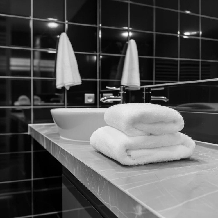 Ręcznik HOTELOWY 100 % BAWEŁNA 50cm x 100cm BIAŁY