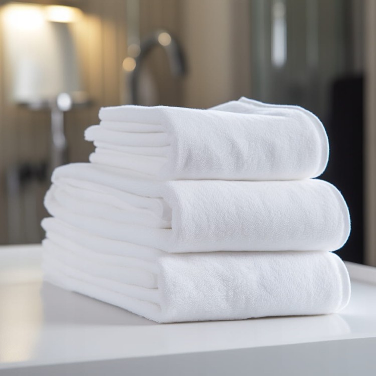 Ręcznik HOTELOWY 100 % BAWEŁNA 50cm x 100cm BIAŁY