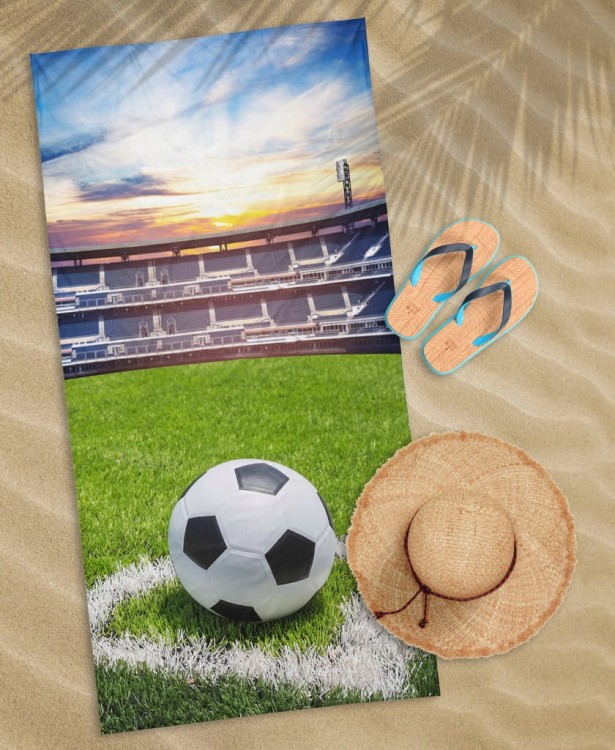 Ręcznik plażowy dziecięcy 70cm x 140cm PIŁKA