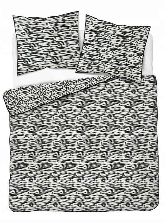 Pościel bawełna, Perkal, kołdra 160cmx200cm + 2x poduszka70cmx80cm, zebra