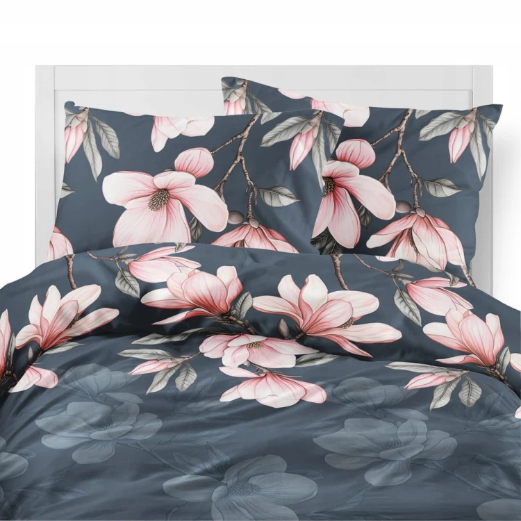Pościel FLANELA, kołdra 220cm x 200cm + 2x poduszka 70cmx 80cm Kwiaty