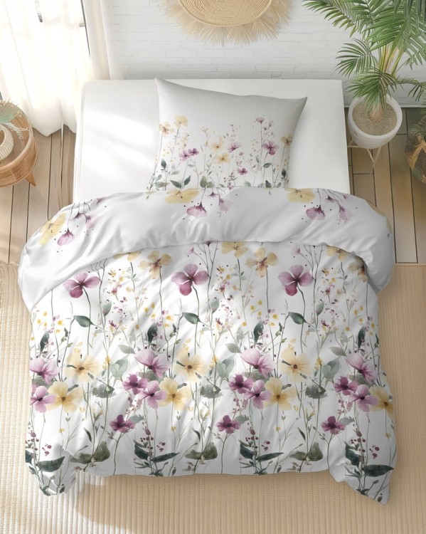 Pościel Bawełniana 140x200 + 1x70x80 Komplet 2cz 100% Bawełna