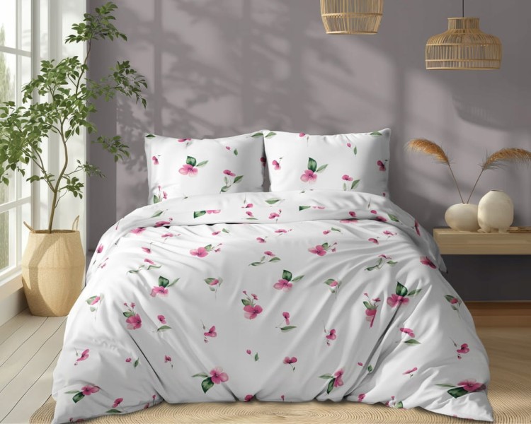 Pościel Bawełniana 160x200 + 2x70x80 Komplet 3cz 100% Bawełna