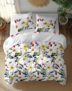 Pościel Bawełniana 160x200 + 2x70x80 Komplet 3cz 100% Bawełna