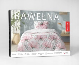 Pościel Bawełniana 160x200 + 2x70x80 Komplet 3cz 100% Bawełna