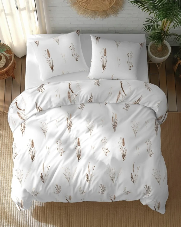 Pościel Bawełniana 160x200 + 2x70x80 Komplet 3cz 100% Bawełna
