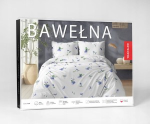 Pościel Bawełniana 160x200 + 2x70x80 Komplet 3cz 100% Bawełna