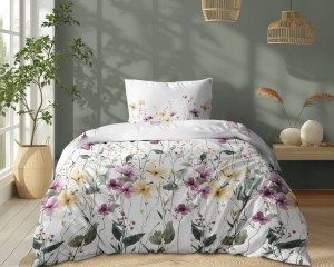Pościel Bawełniana 160x200 + 2x70x80 Komplet 3cz 100% Bawełna