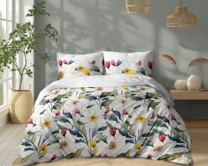 Pościel Bawełniana 220x200 + 2x70x80 Komplet 3cz 100% Bawełna